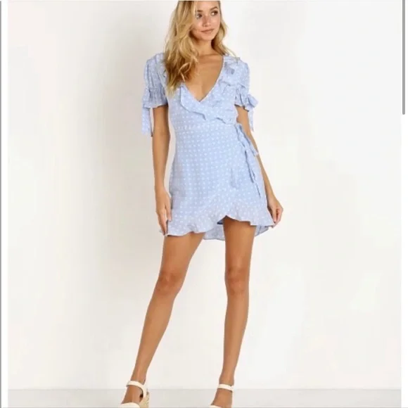 For Love & Lemons Sweetheart Wrap Dress - Picture 3 of 8